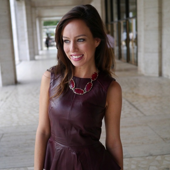 H&M Sleeveless Leather Peplum Top - Picture 4 of 13